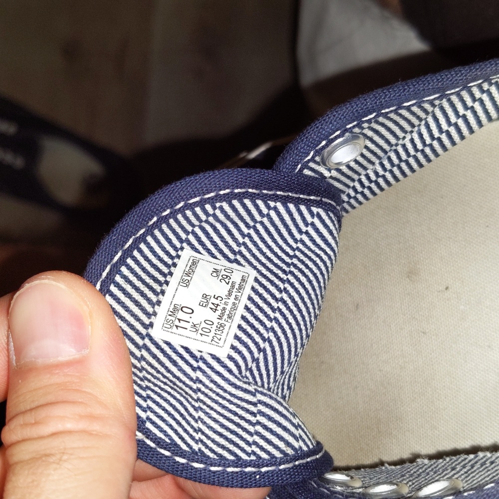 Navy Blue Vans - Picture 2 of 3